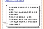 狗狗的演变（揭秘狗狗演化史，探寻人类与狗狗共同的进化轨迹）