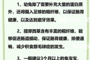 幼兔饮食指南（营养均衡的饮食对于幼兔的成长至关重要）