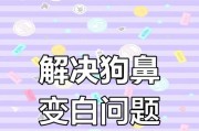 为什么狗的鼻子不再黑色？（探究狗鼻子颜色变化的原因与意义）